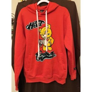 BLEEKER‎ & MERCER Red "Hood Grown" Graphic Hooded Sweatshirt Adult Large